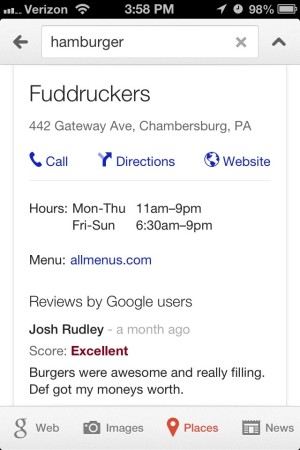 Google+ Local Reviews