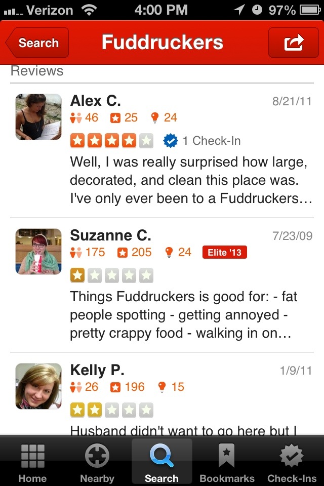 Yelp Reviews