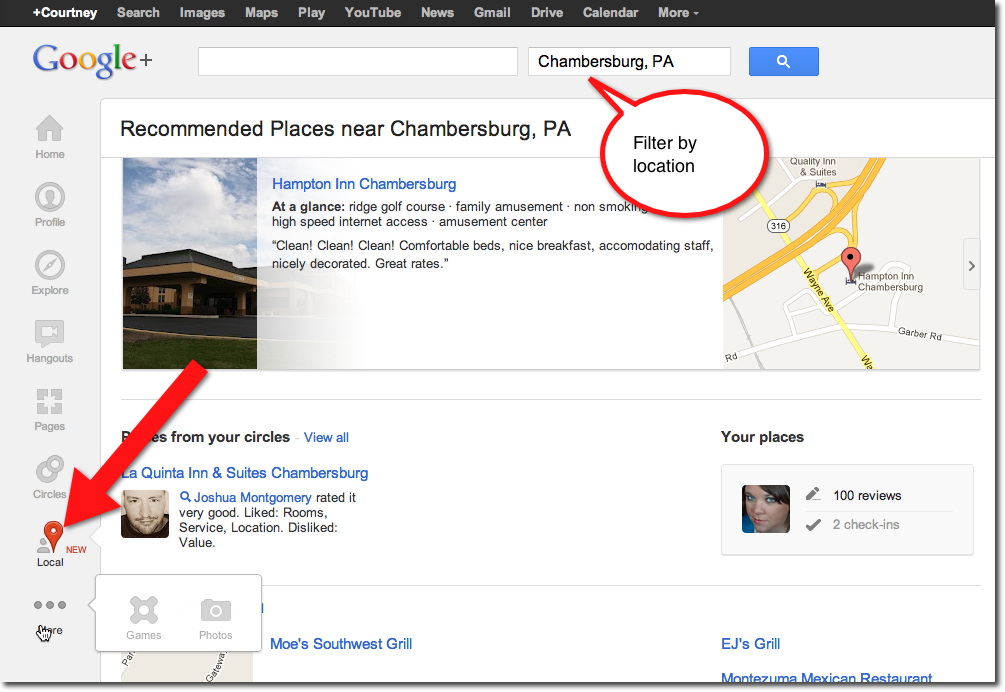 Google+ Local Listing