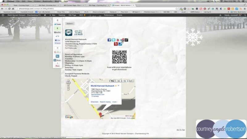 WordPress local SEO contact page plugin settings