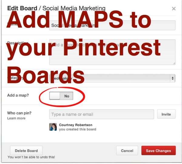 pinterest place pins board
