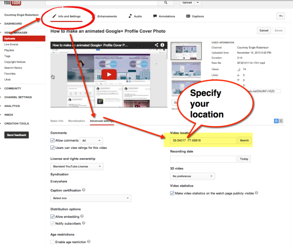 youtube location based marketing