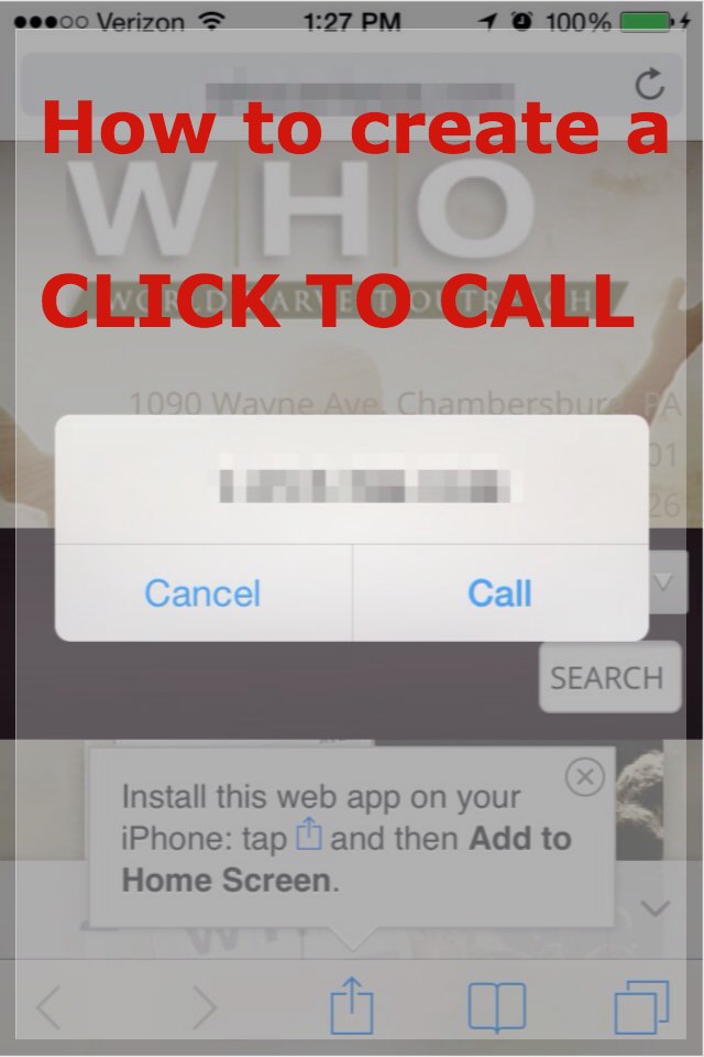 How to Make Your Phone-number on Your Website Click to Call