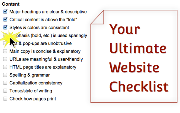 your ultimate website checklist