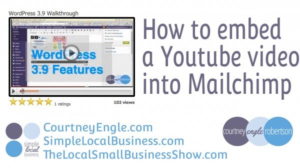 How to Embed a Youtube video in Mailchimp