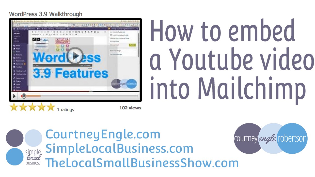 How to embed a Youtube video into Mailchimp