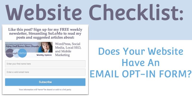 email opt in