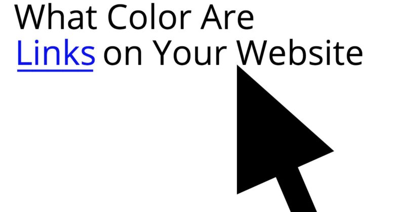 What color are your website links? #usability