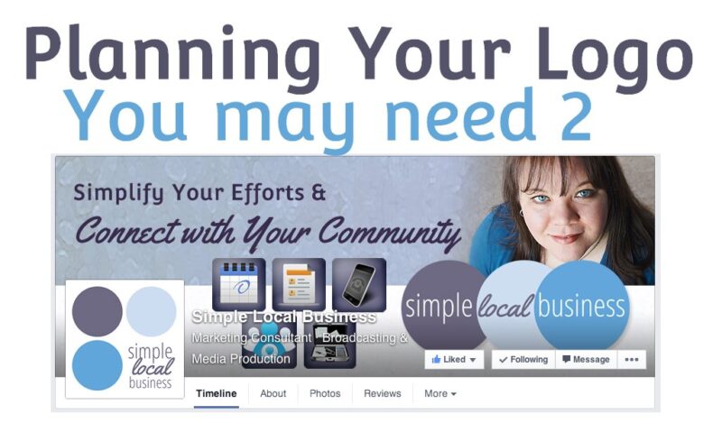 Simple Local Business wide logo: the words simple, local, business across three overlapping circles