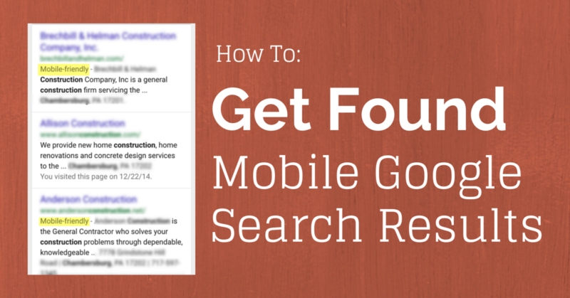 Smartphone displaying a mobile-friendly website that passes the Google mobile search test.