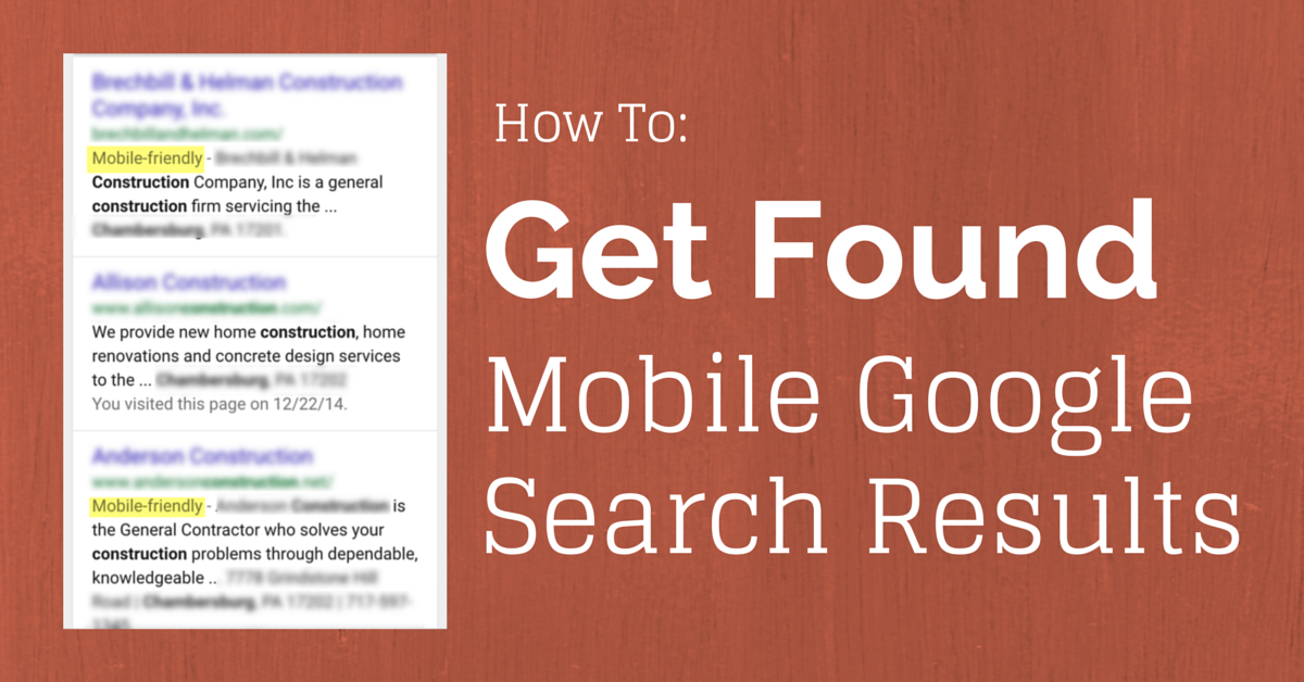 How to Get Found in Mobile Google Search Results