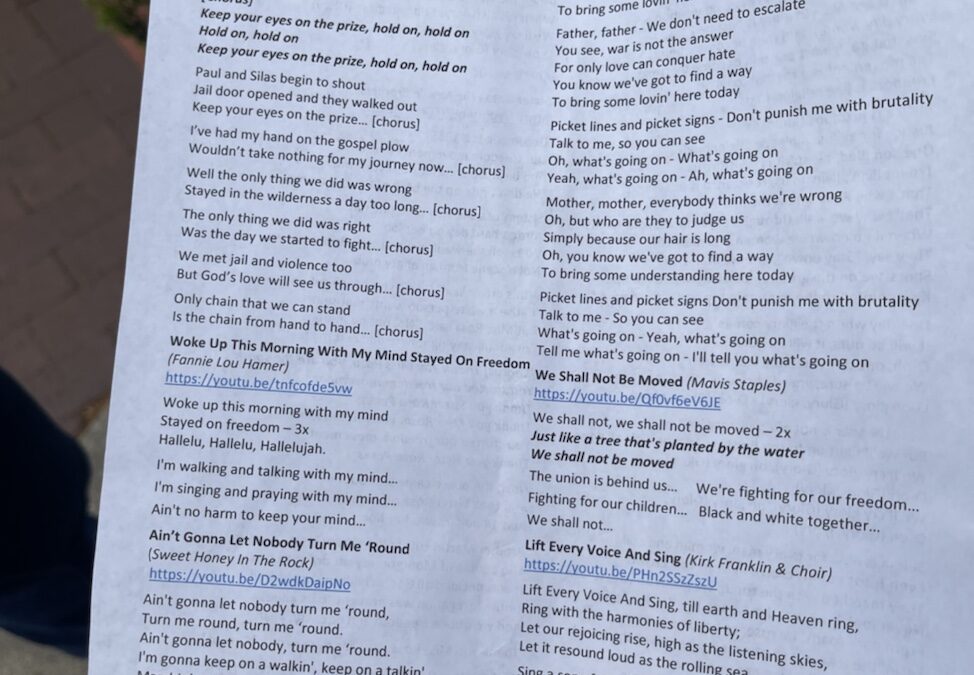 Juneteenth Love Demonstration Program of Events Side 1