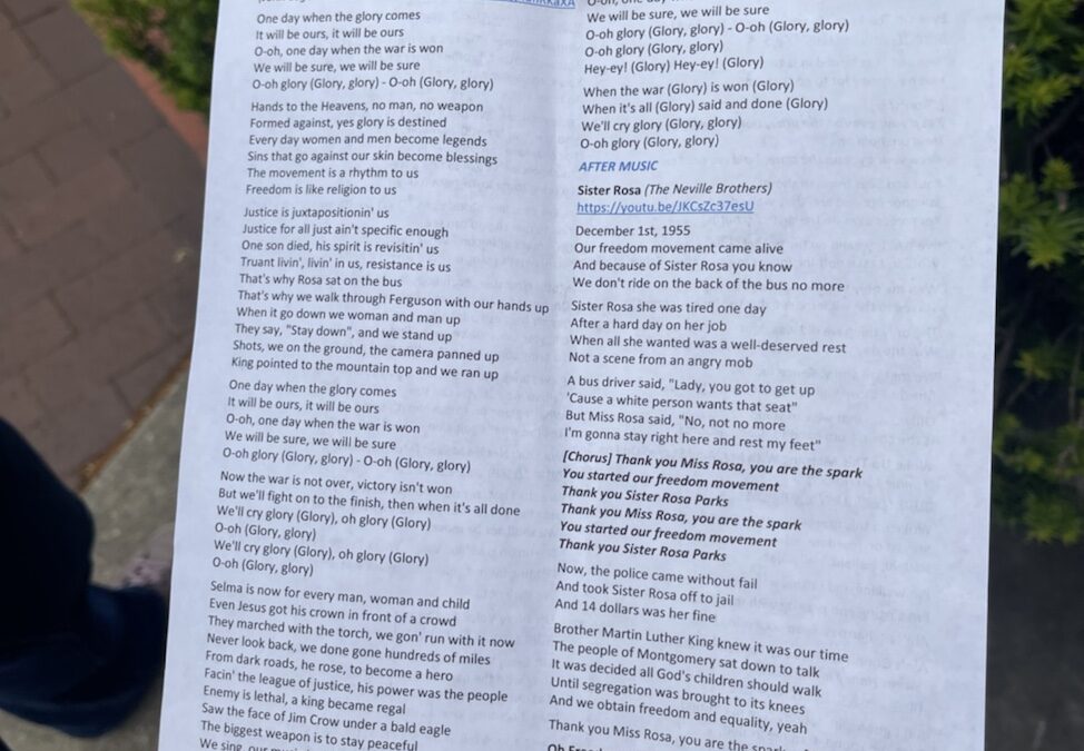 Juneteenth Love Demonstration Program of Events Side 2