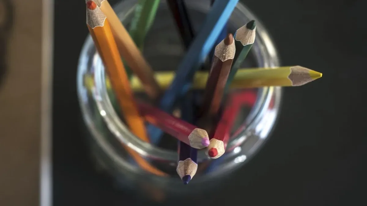 Colored pencil for art and